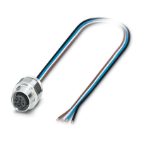 SACC-EC-M12FS-4CON-PG 9/0,5 VA Device connector front mounting