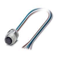 SACC-EC-M12FS-5CON-PG9/0,5 Device connector front mounting