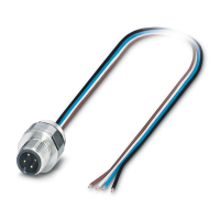SACC-EC-M12MS-4CON-PG 9/0,5 VA Device connector front mounting