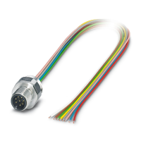 SACC-EC-M12MS-8CON-PG 9/0,5 VA Device connector front mounting