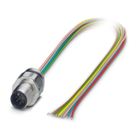 SACC-EC-M12MS-8CON-PG9/0,5 Device connector front mounting