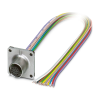 SACC-SQ-M12FS-12CON-25F/0,5X Device connector front mounting