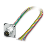 SACC-SQ-M12MS-8CON-20/0,5-0,08 Device connector front mounting