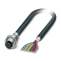 SACCBP-FS-12CON-M16/2,0-PVCSCOX Device connector rear mounting