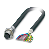 SACCBP-FS-17CON-M16/2,0-PVCSCOX Device connector rear mounting