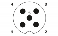 SACCBP-M12MS-5CON-M16/1,0-923 Device connector rear mounting