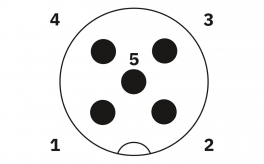 SACCBP-M12MS-5CON-M16/1,0-923 Device connector rear mounting