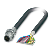 SACCBP-MS-17CON-M16/1,0-PVCSCOX Device connector rear mounting