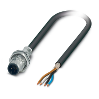 SACCBP-MS-4CON-M16/1,0-PUR SCOX Device connector rear mounting