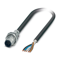 SACCBP-MS-5CON-M16/2,0-PUR SCO Device connector rear mounting