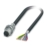 SACCBP-MS-8CON-M16/2,0-PUR SCOX Device connector rear mounting