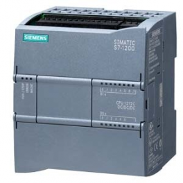 Siemens 1212C PLC Controller, 6ES7 212-1AE40-0XB0, 8DI/6DO/2AI, 75 kB, DC