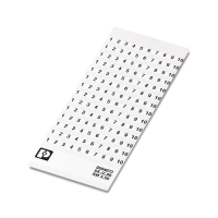 SK  3,5/2,8:FORTL.ZAHLEN 21-30 Marker card