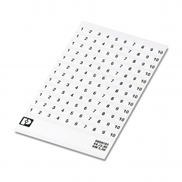 SK  5/3,8:FORTL.ZAHLEN 1-10 Marker for terminal blocks
