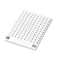 SK  6,2/3,8:FORTL.ZAHLEN 1-10 Marker for terminal blocks