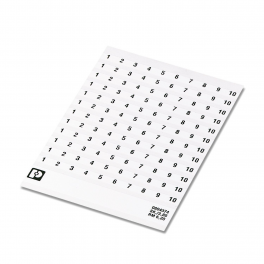 SK  6,2/3,8:FORTL.ZAHLEN 41-50 Marker for terminal blocks
