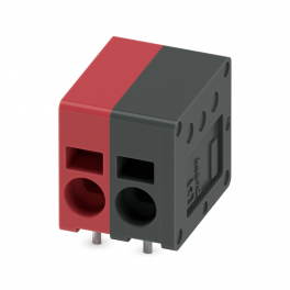 SPT 2,5/ 2-H-5,0 RD/BK PCB terminal block