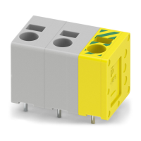 SPT 2,5/ 3-V-5,0 2RZ2,5GY/GNYE PCB terminal block