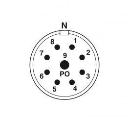 TU-09P1N128UDU Cable connector