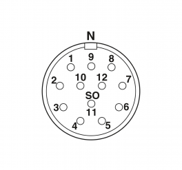 TU-12S1N12R4DU Cable connector