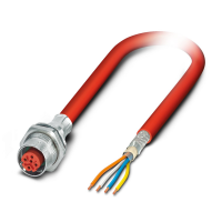 VS-FSDBPS-OE-93K-LI/0,5 Device connector rear mounting