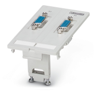 VS-SI-FP-2DSUB9-GC-BU/ST Front plate