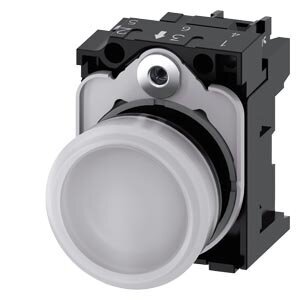 3SU1 102-6AA60-1AA0 indikatorius LED baltas, 24V