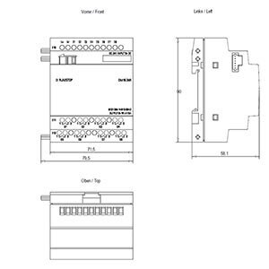 6ED1 055-1CB10-0BA2 LOGO! DM16 24, 8DI/8DO, 24VDC 1