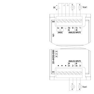 6ES7 231-4HD32-0XB0 įėjimų modulis 4AI/12bit  1