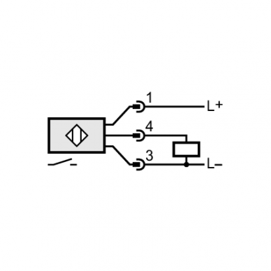 IFK3004-BPKG/US-100 indukcinis jutiklis, M12, Sn=4mm, PNP NO, non-flush 2