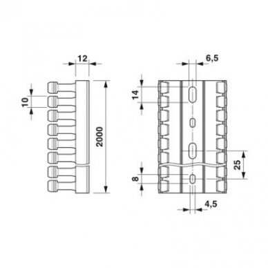 CD 25X80 - Cable duct 1